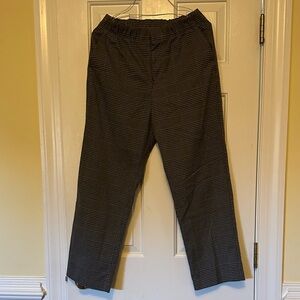 Women’s Black Plaid Pants   GAP
